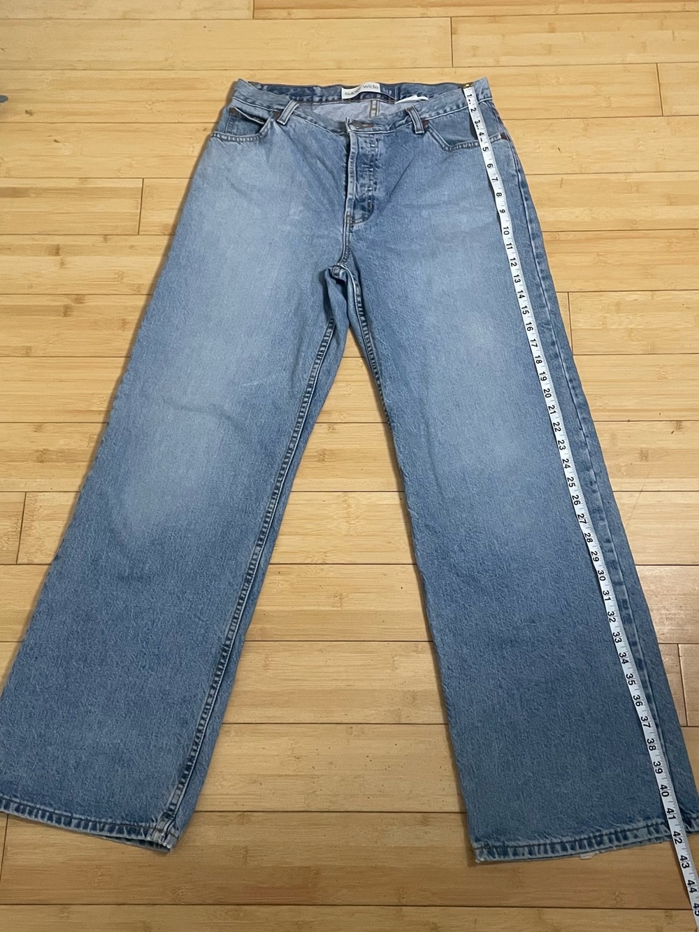 GAP Super Wide Relaxed Denim Jeans - Medium Blue